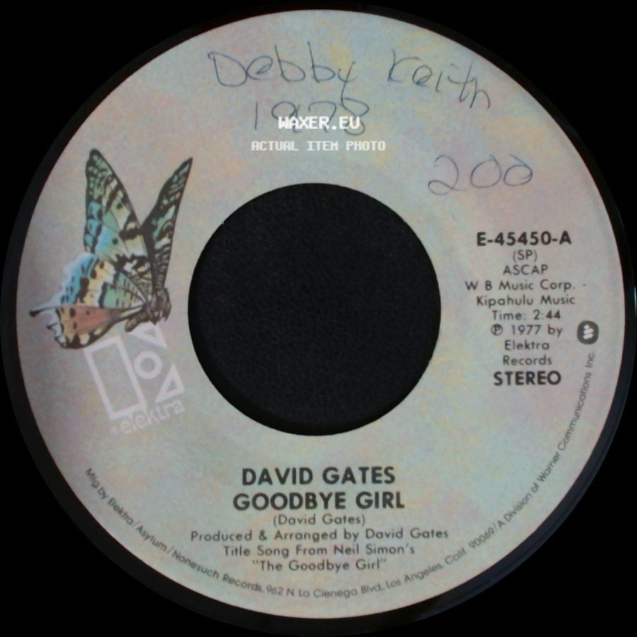 David Gates - Sunday Rider / Goodbye Girl side B