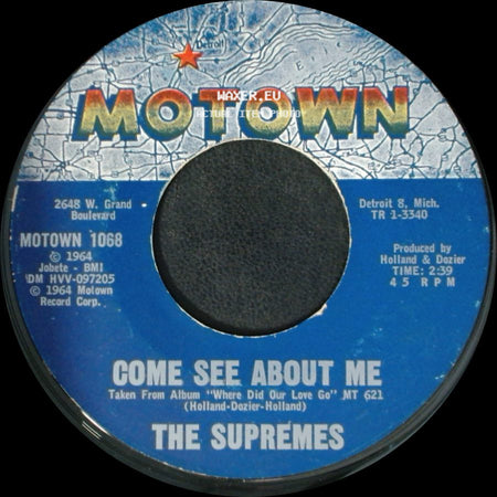 The Supremes - Always In My Heart / Come See About Me side B