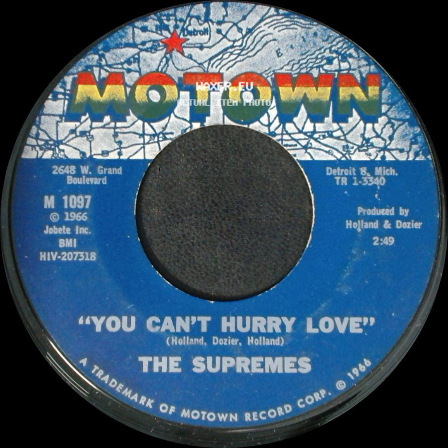 The Supremes - You Can't Hurry Love / Put Yourself In My Place side A