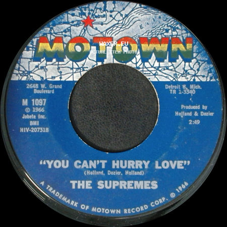 The Supremes - You Can't Hurry Love / Put Yourself In My Place side A