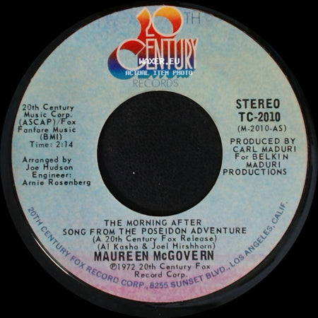 Maureen Mcgovern - The Morning After Song From The Poseidon Adventure / Midnight Storm side A