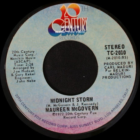 Maureen Mcgovern - The Morning After Song From The Poseidon Adventure / Midnight Storm side B