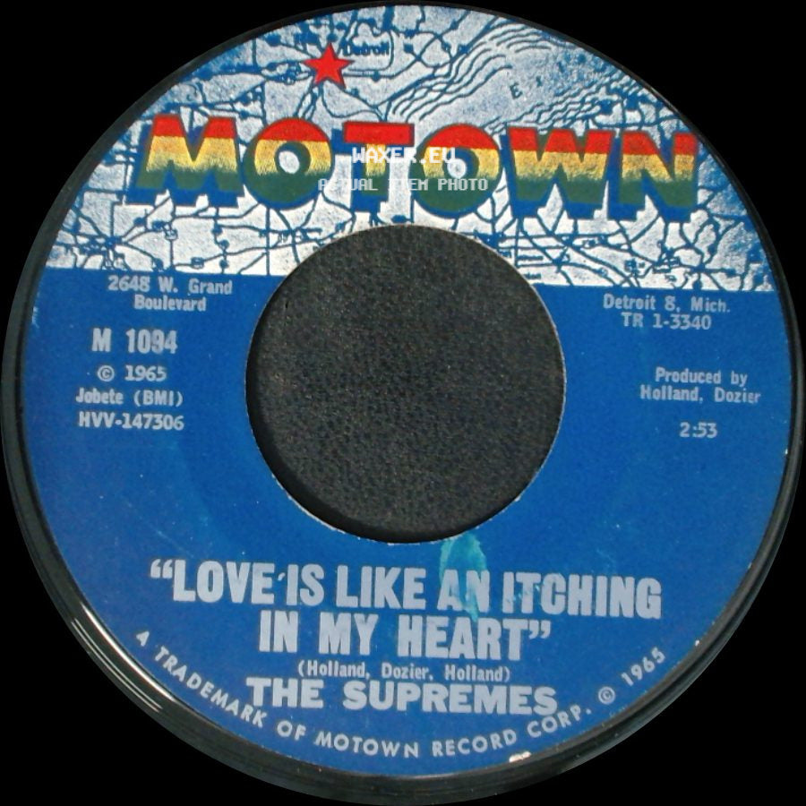 The Supremes - "He's All I Got" / Love Is Like An Itching In My Heart side B