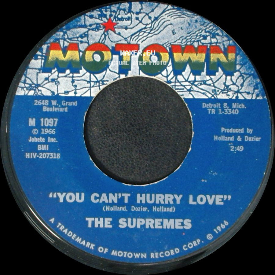 The Supremes - You Can't Hurry Love / Put Yourself In My Place side A
