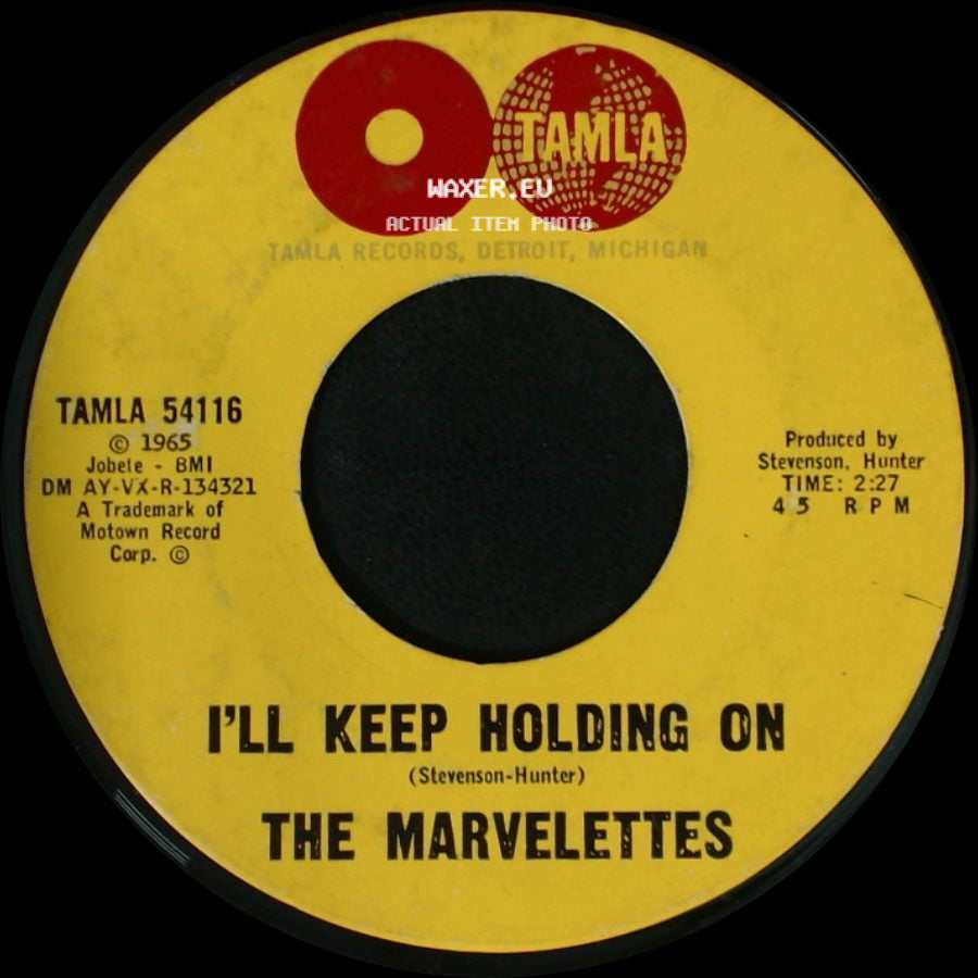 The Marvelettes - No Time For Tears / I'll Keep Holding On side B