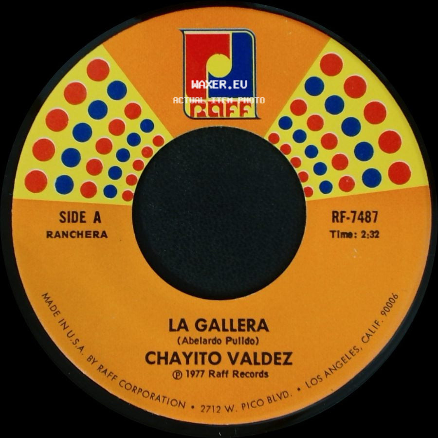 Chayito Valdez - La Gallera / Hablando Claro side A