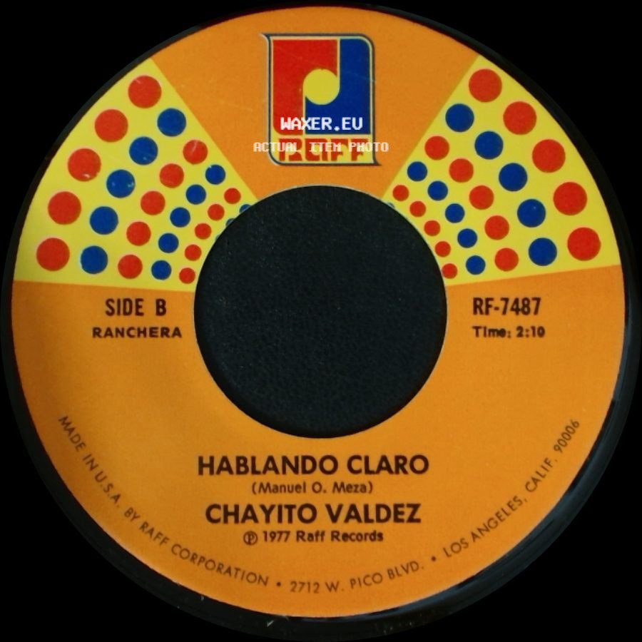 Chayito Valdez - La Gallera / Hablando Claro side B