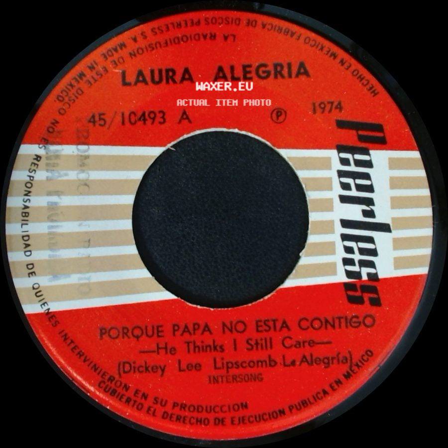 Laura Alegria - Porque Papa No Esta Contigo / Cosas Del Amor side A