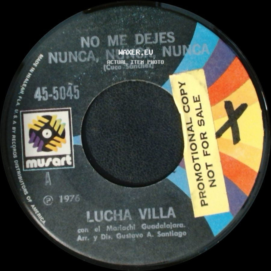Lucha Villa - Cuando Nadie Te Quiera / No Me Dejes Nunca, Nunca, Nunca side B