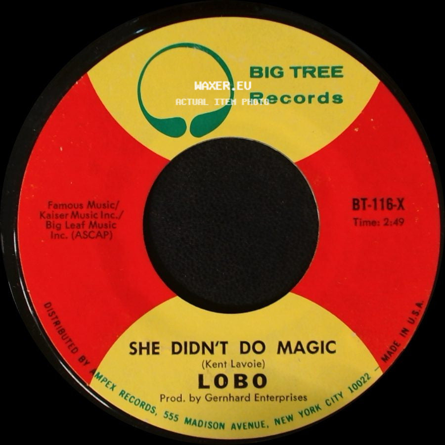 Lobo - She Didn't Do Magic / I'm The Only One side A
