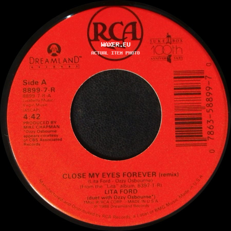 Lita Ford - Close My Eyes Forever (Remix) / Under The Gun side A