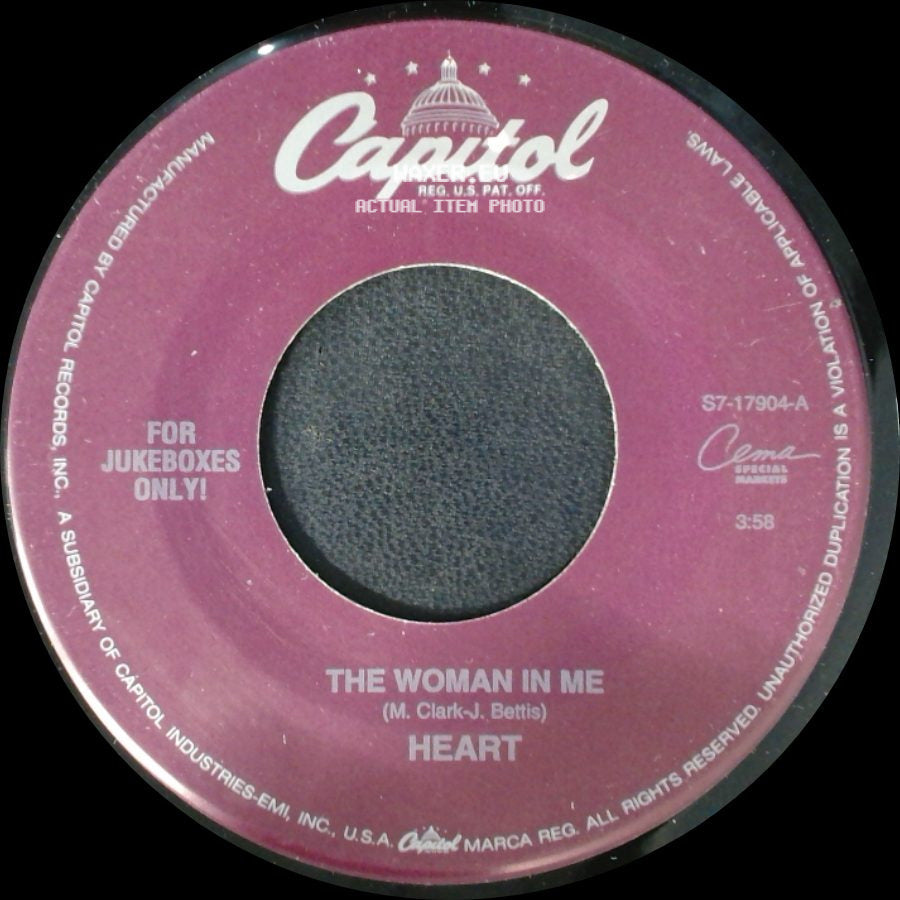 Heart - The Woman In Me / Risin' Suspicion side A
