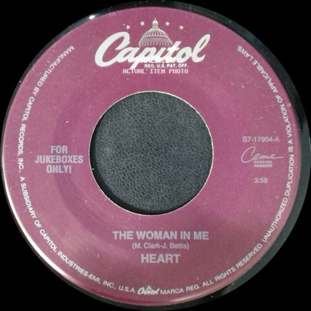 Heart - The Woman In Me / Risin' Suspicion side A