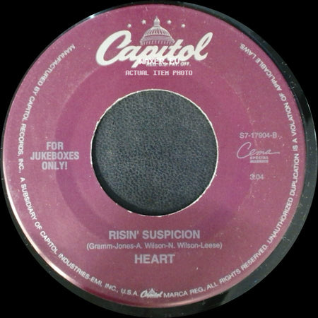 Heart - The Woman In Me / Risin' Suspicion side B