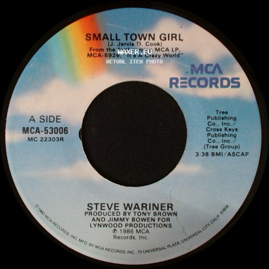 Steve Wariner - Small Town Girl / When It Rains side A
