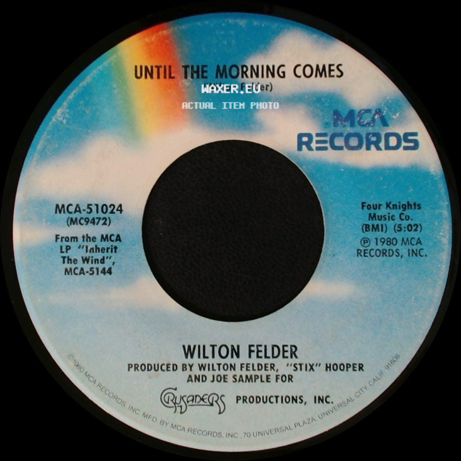 Wilton Felder - Inherit The Wind / Until The Morning Comes side B