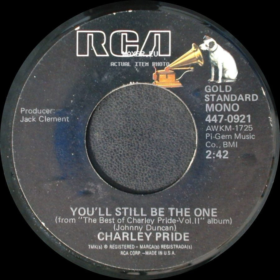 Charley Pride - Crystal Chandeliers / You'll Still Be The One side B