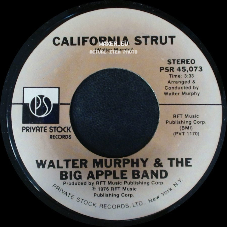 Walter Murphy & The Big Apple Band - California Strut / A Fifth Of Beethoven side A