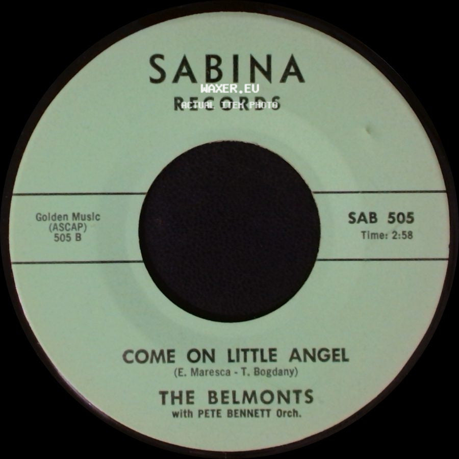 The Belmonts - How About Me / Come On Little Angel side B