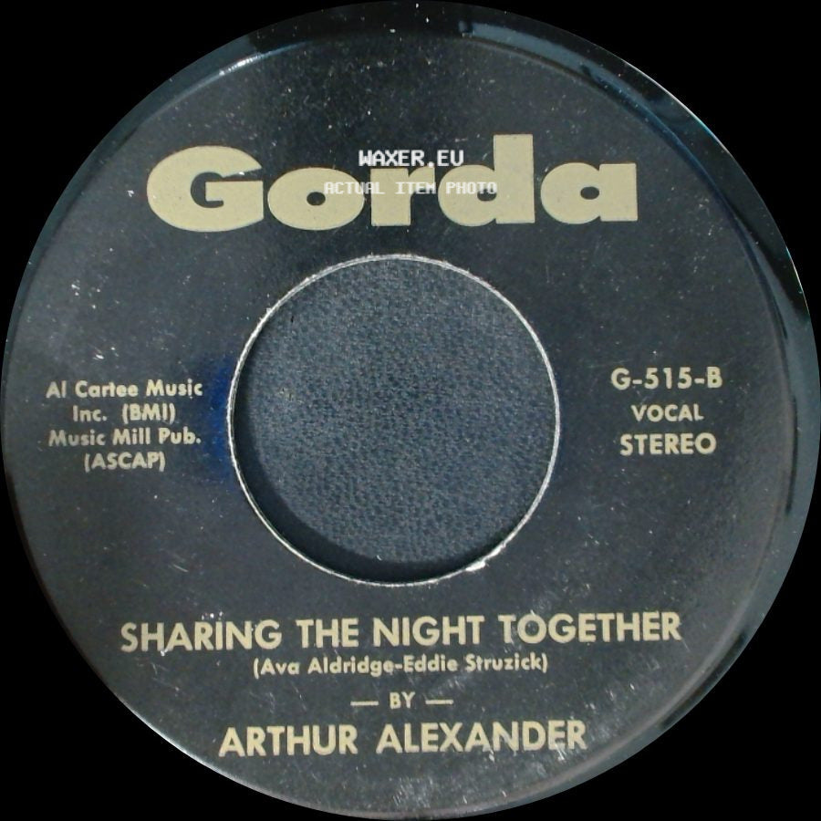 The Intruders / Arthur Alexander - I Wanna Know Your Name / Sharing The Night Together side B