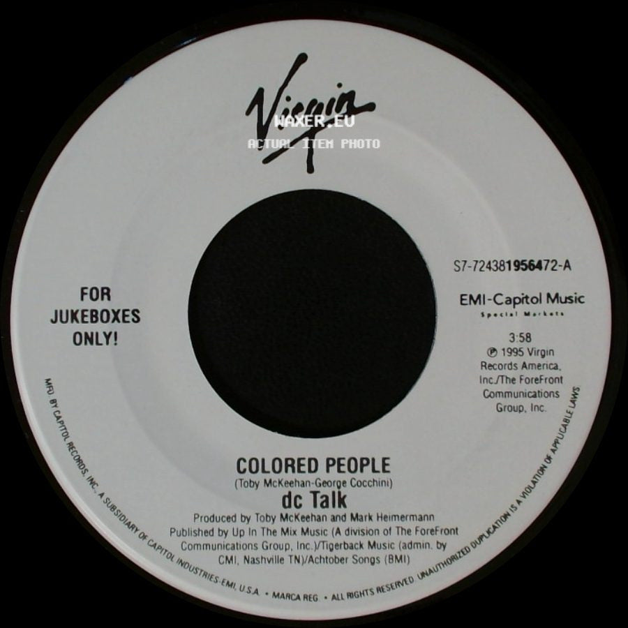 Dc Talk - Colored People / Just Between You And Me side A