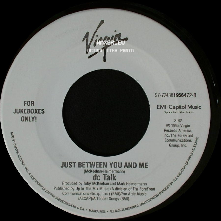 Dc Talk - Colored People / Just Between You And Me side B