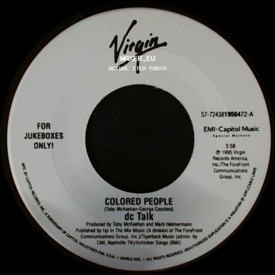 Dc Talk - Colored People / Just Between You And Me side A