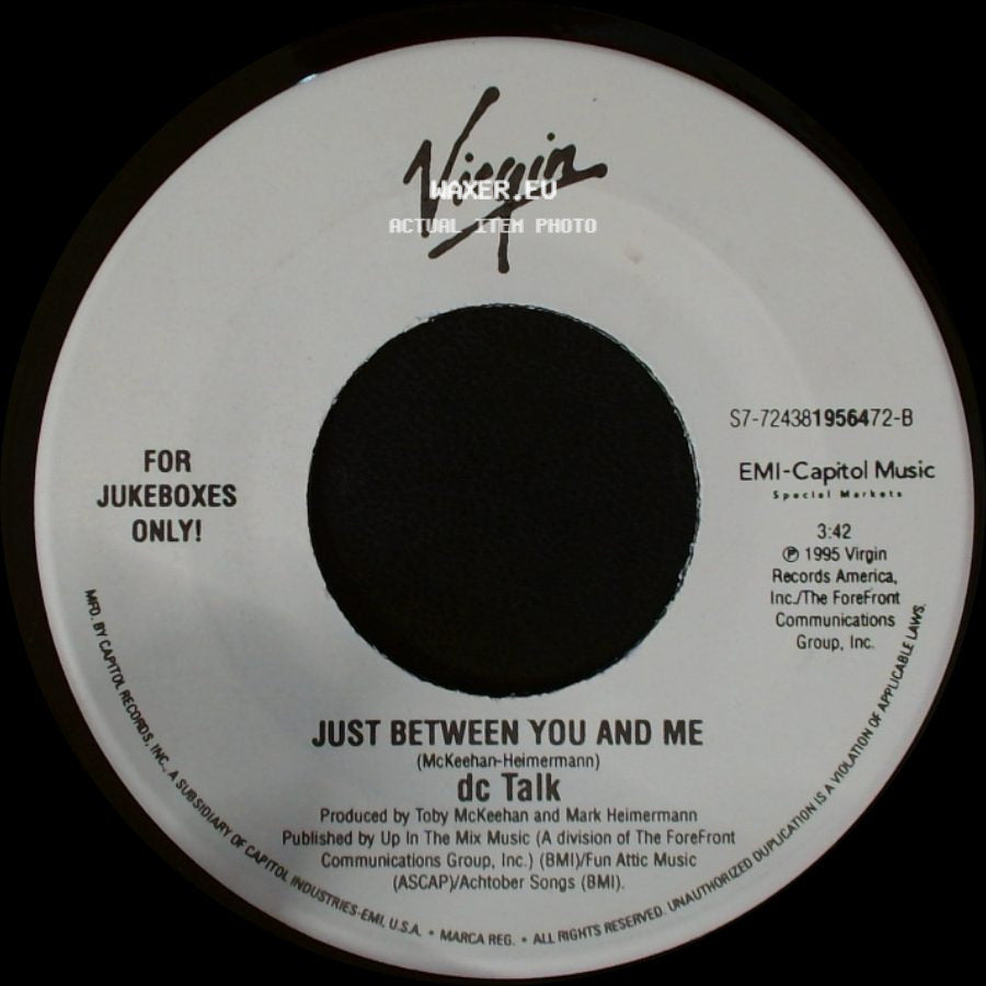 Dc Talk - Colored People / Just Between You And Me side B