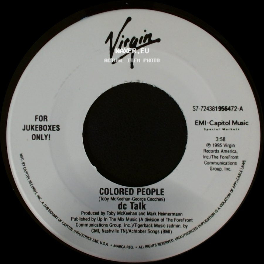 Dc Talk - Colored People / Just Between You And Me side A