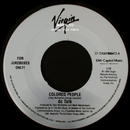 Dc Talk - Colored People / Just Between You And Me side A