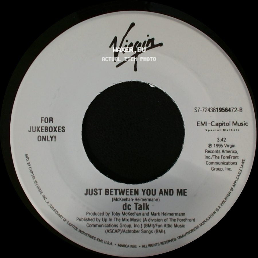 Dc Talk - Colored People / Just Between You And Me side B