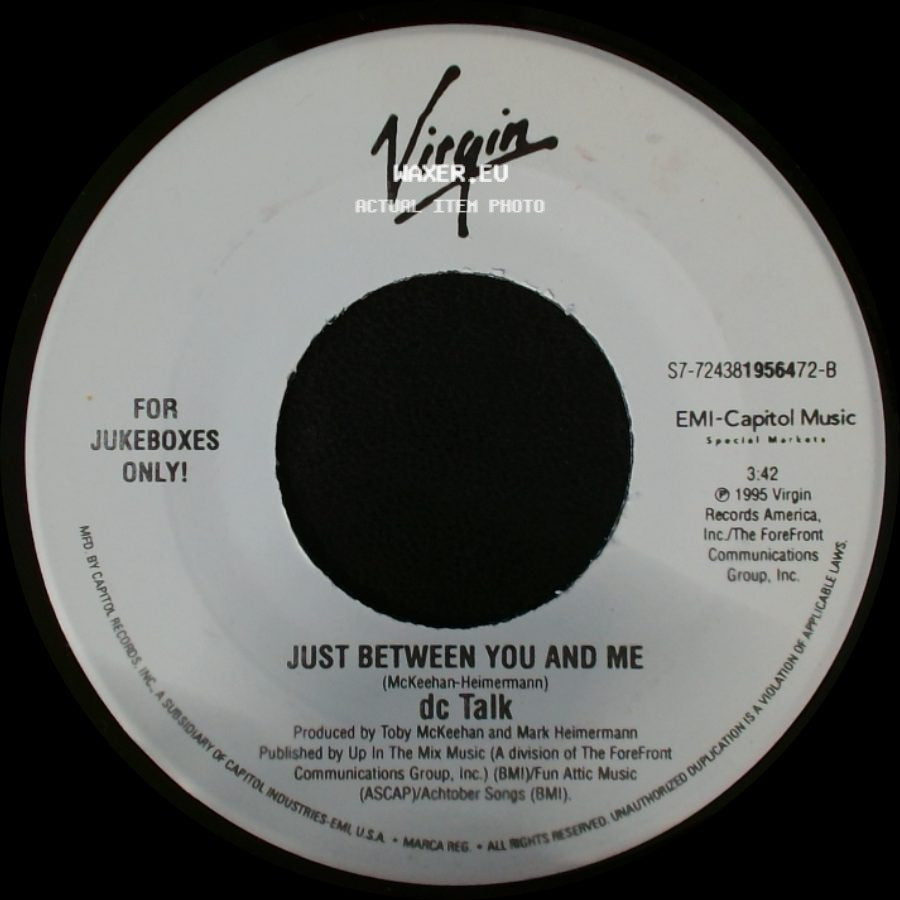 Dc Talk - Just Between You And Me / Colored People side A