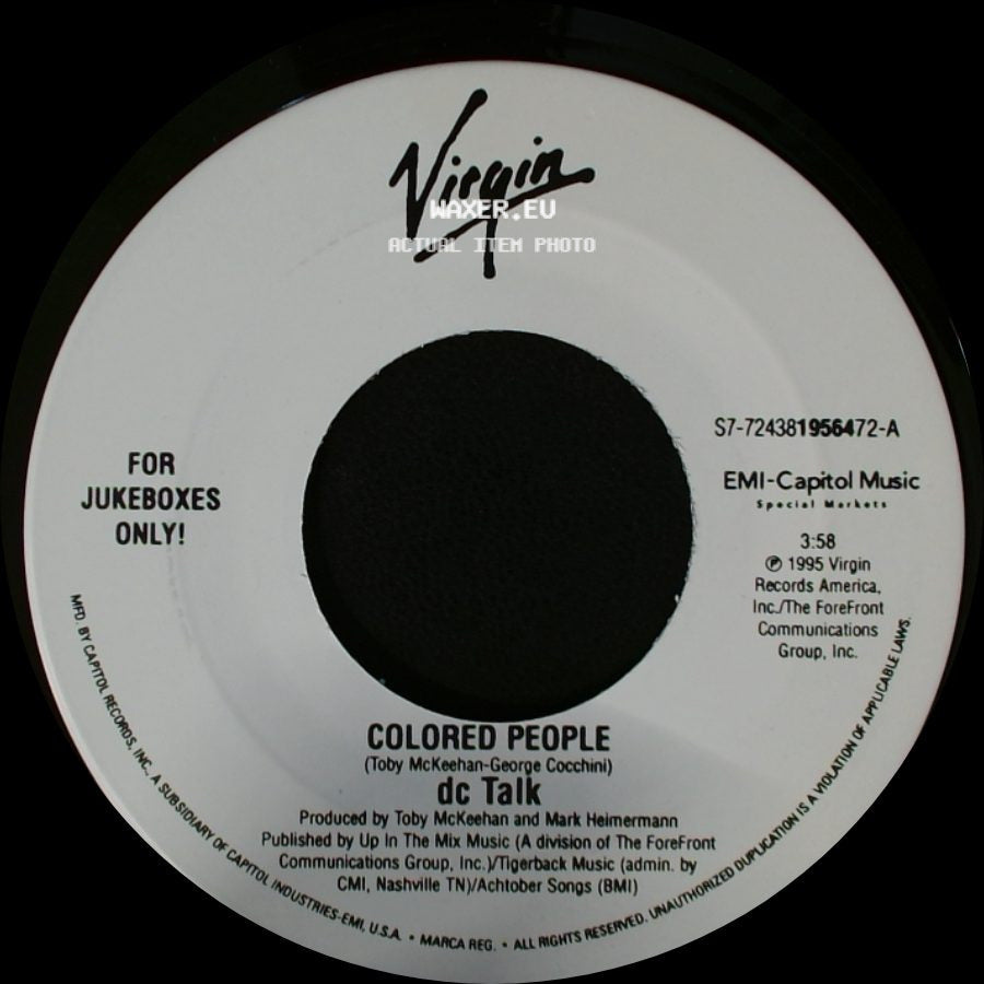 Dc Talk - Just Between You And Me / Colored People side B