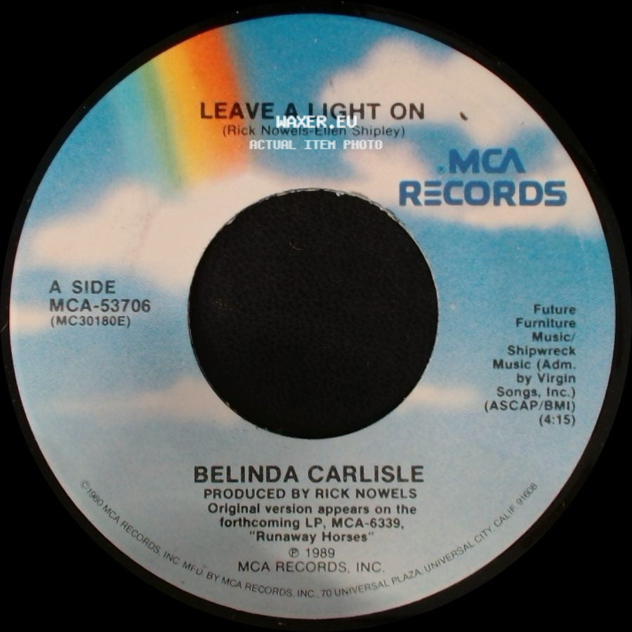 Belinda Carlisle - Leave A Light On / Shades Of Michaelangelo side A