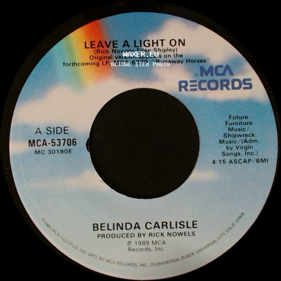 Belinda Carlisle - Leave A Light On / Shades Of Michaelangelo side A