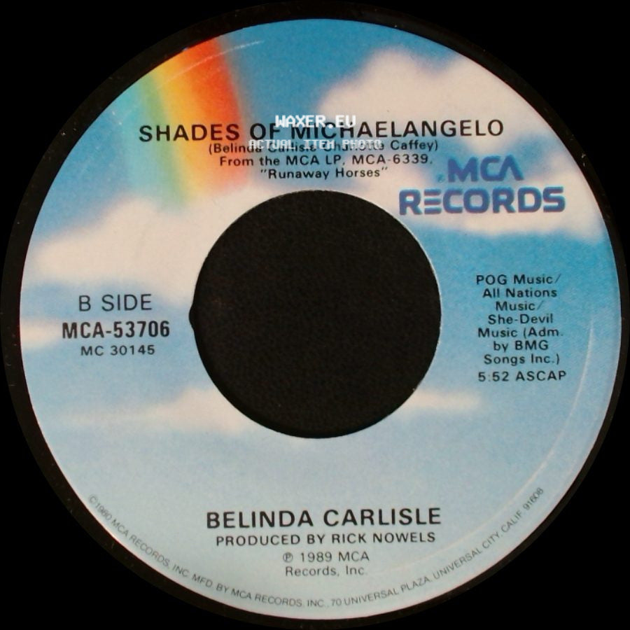 Belinda Carlisle - Leave A Light On / Shades Of Michaelangelo side B
