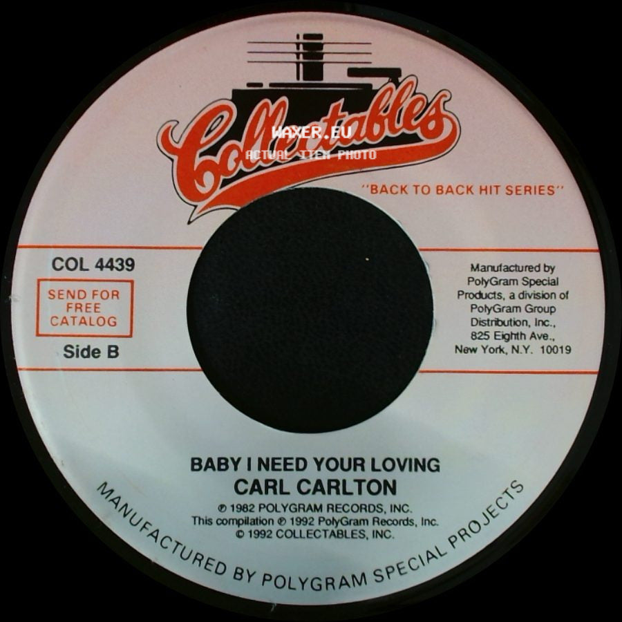 Carl Carlton - She's A Bad Mama Jama (She's Built, She's Stacked) / Baby I Need Your Loving side B