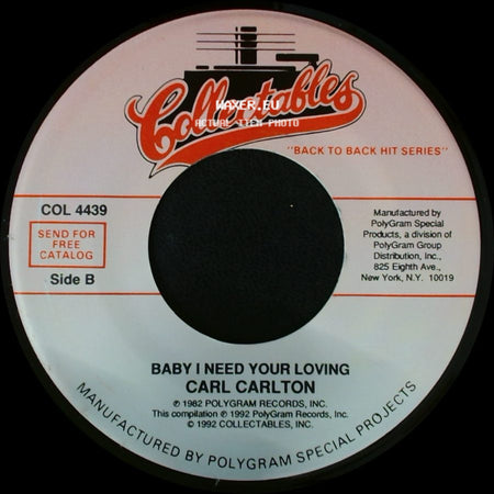 Carl Carlton - She's A Bad Mama Jama (She's Built, She's Stacked) / Baby I Need Your Loving side B