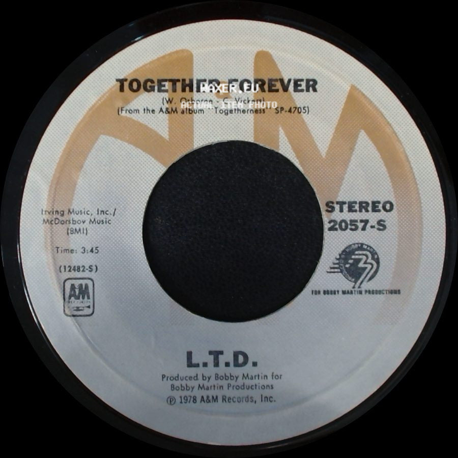 L.T.D. - Holding On (When Love Is Gone) / Together Forever side B