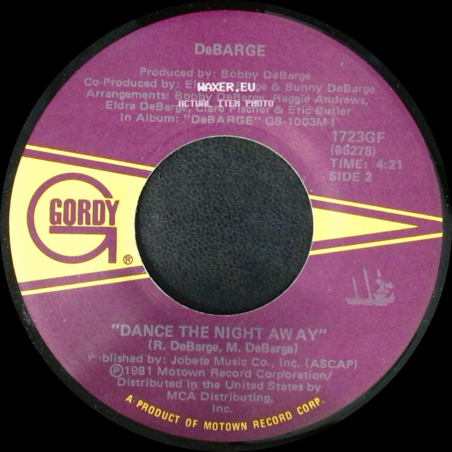 Debargé - Love Me In A Special Way / Dance The Night Away side B