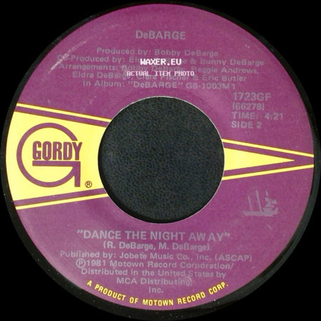 Debarge - Love Me In A Special Way / Dance The Night Away side B