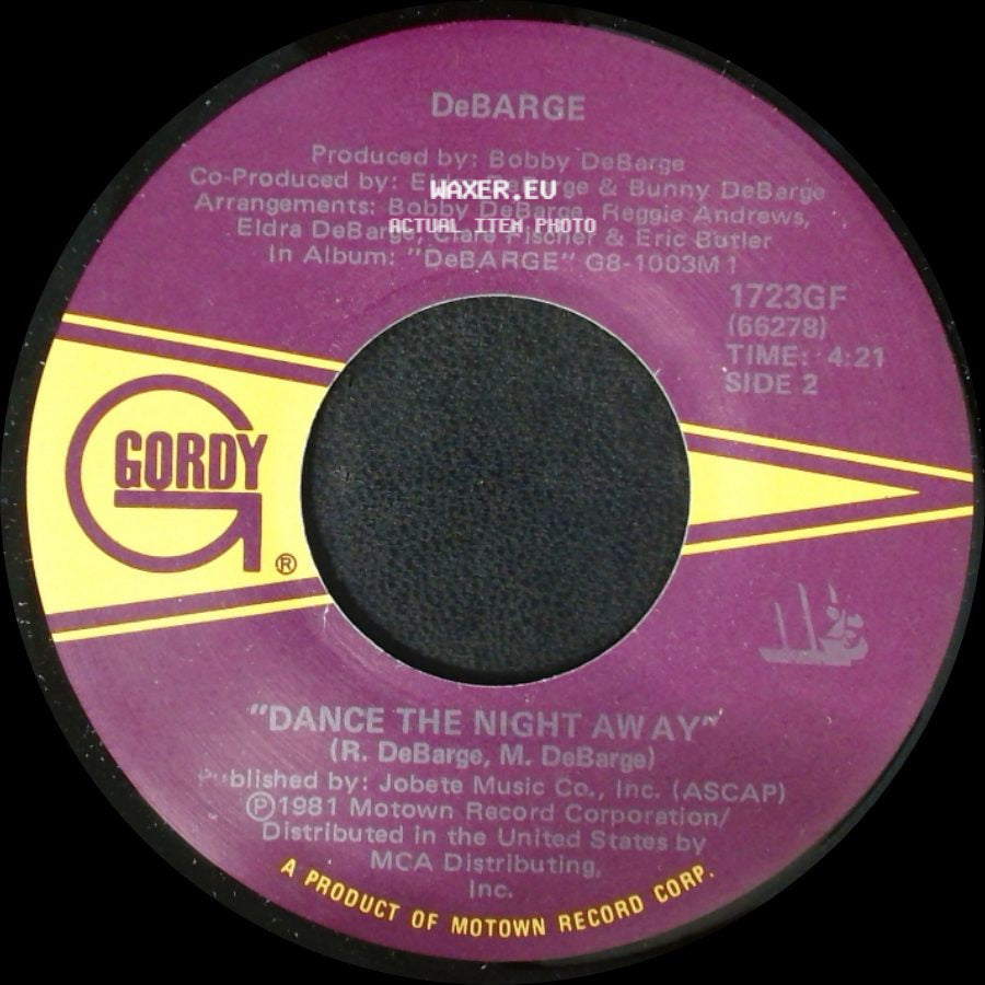 Debarge - Love Me In A Special Way / Dance The Night Away side B