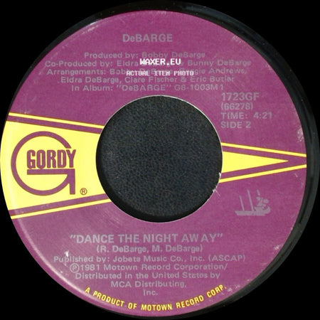 Debarge - Love Me In A Special Way / Dance The Night Away side B