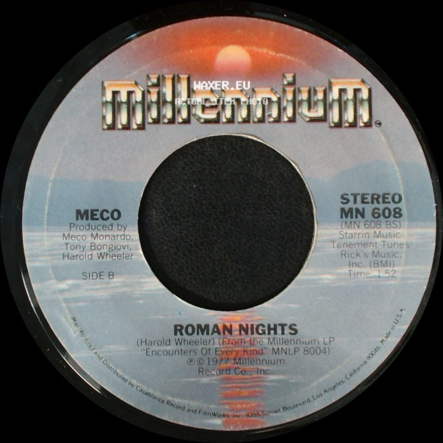 Meco - Theme From Close Encounters / Roman Nights side B