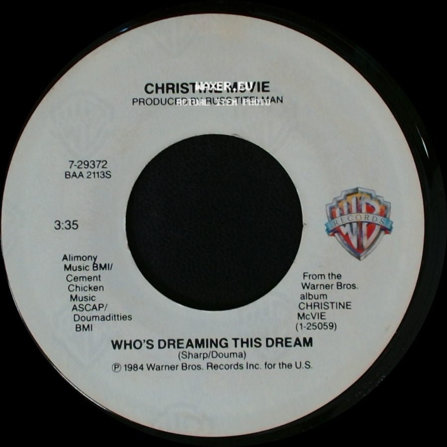 Christine Mcvie - Got A Hold On Me / Who's Dreaming This Dream side B