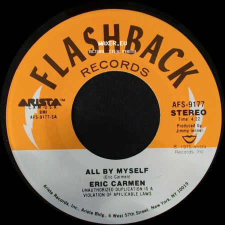 Eric Carmen - All By Myself / Never Gonna Fall In Love Again side A