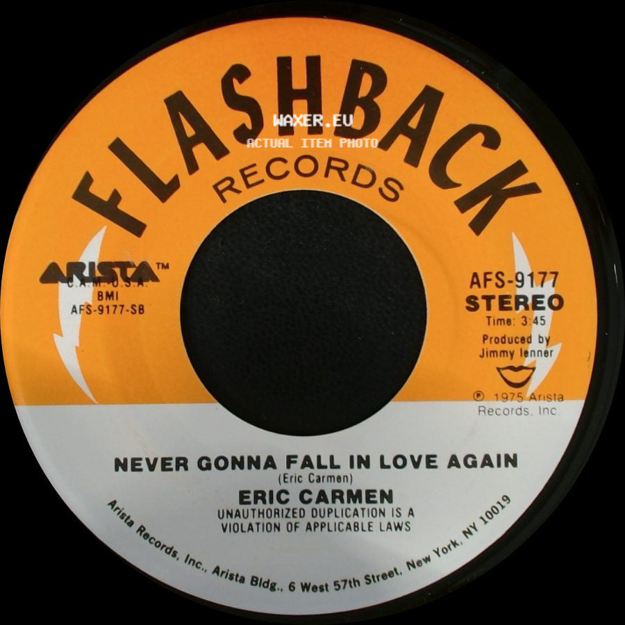 Eric Carmen - Never Gonna Fall In Love Again / All By Myself side A