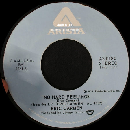 Eric Carmen - Never Gonna Fall In Love Again / No Hard Feelings side B
