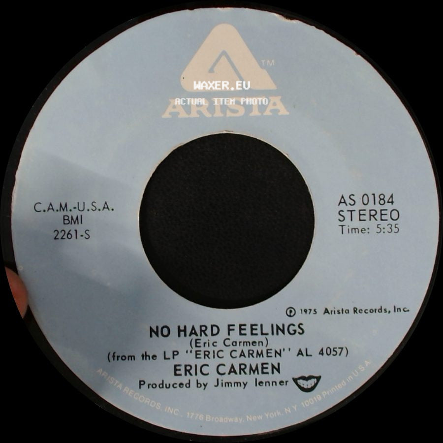Eric Carmen - Never Gonna Fall In Love Again / No Hard Feelings side B