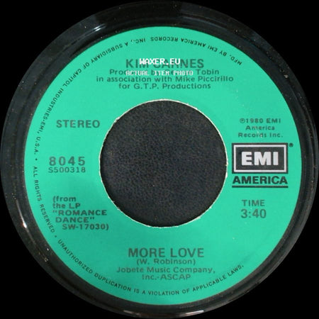 Kim Carnes - Changin' / More Love side B